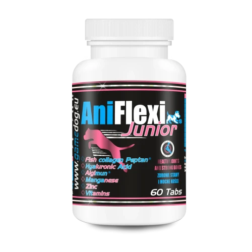 GAME DOG AniFlexi Junior – suplement na stawy dla szczeniąt i młodych psów, 60 tabletek