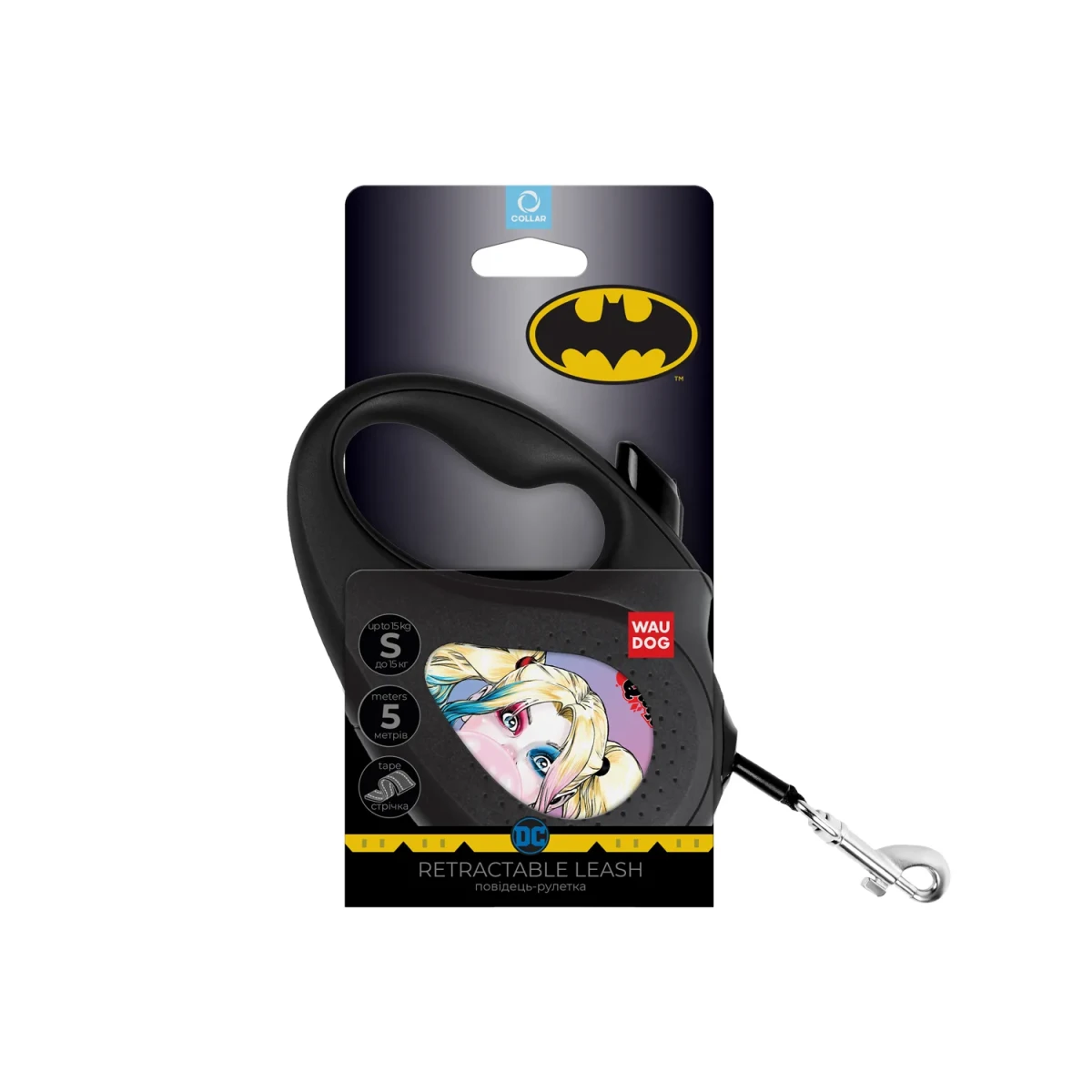 Smycz S automatyczna 5m taśma dla psa Harley Quinn w sklepie puller shop pl.webp