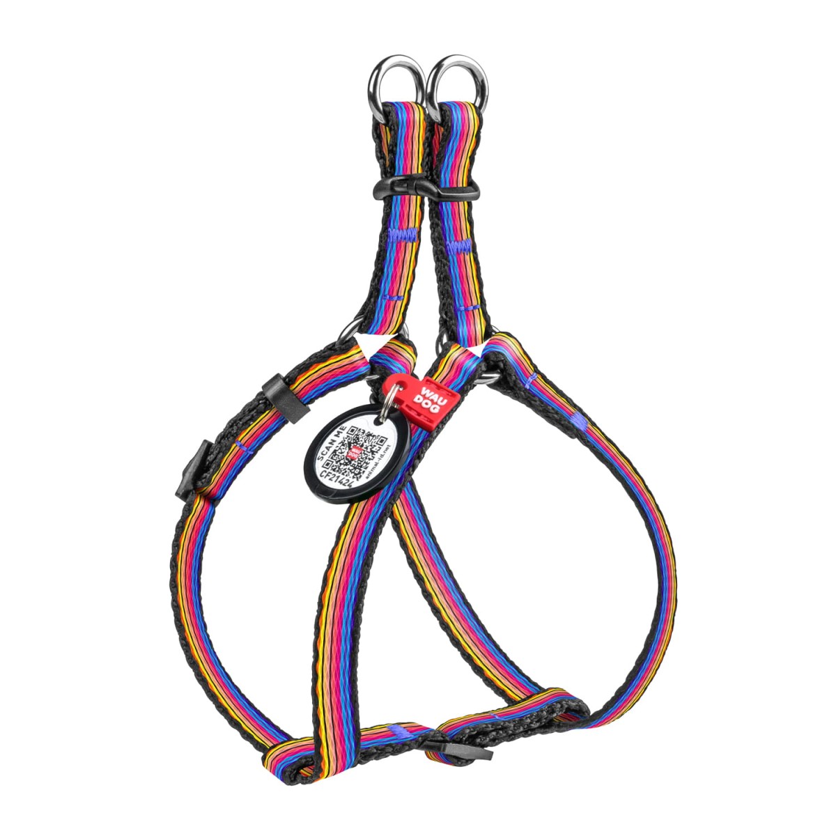 5257-szelki dla pieska -tecza