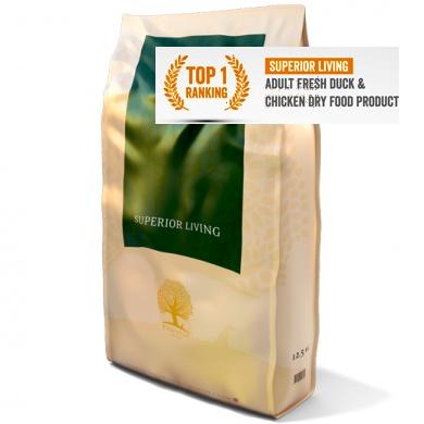 Karma dla psów - Essential Superior Living - kurczak z kaczką (uszkodzony worek) - 10kg