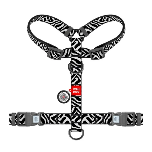 Szelki guard COLLAR Company Zebra nylonowe - zamek zabezpieczający