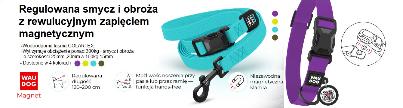 Magnet obroża i smycz Atlantis Partner- Puller Shop - Puller, Canagan  naturalna karma dla psów i kotów